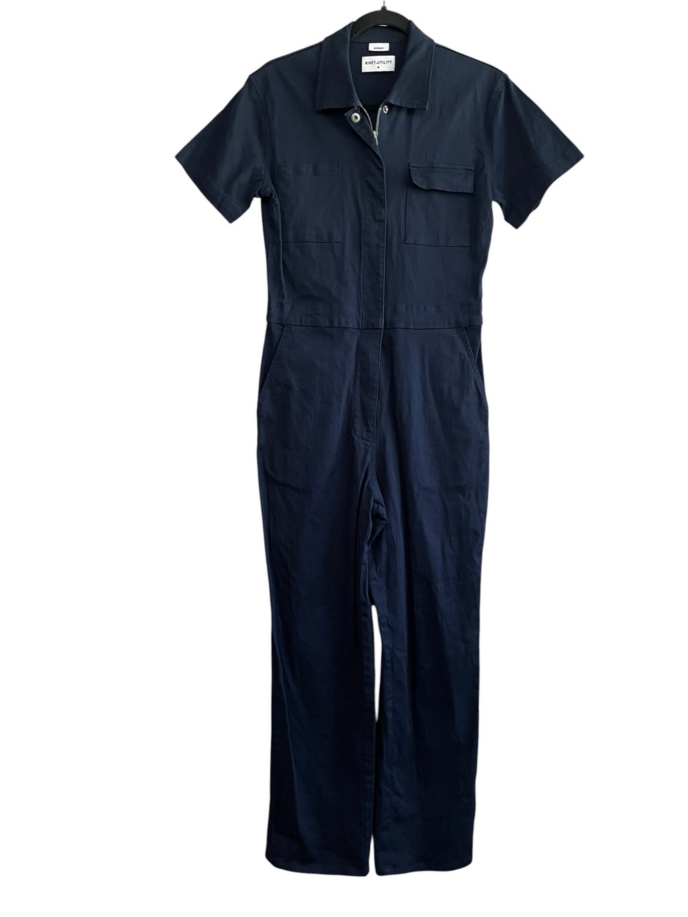 Rivet Utility Worker Jumpsuit in Navy Blue – Size Medium - Picture 3 of 13